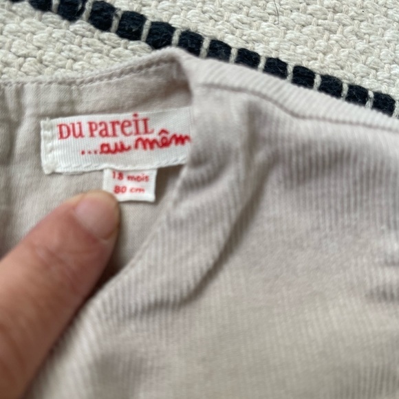 Du Pareil au Mem Corduroy Fabrique Baby Dress 18 months - Picture 6 of 6